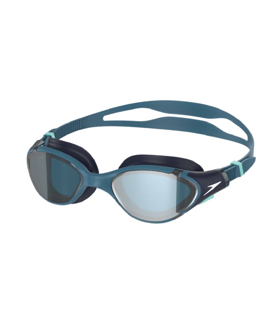 Unisex Adult Biofuse 2.0 Anti Fog Mirror Lens Swim Goggles For Men and Women - Sna Black & Grey
