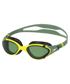 Unisex Adult Biofuse 2.0 Anti Fog Coated Swim Goggles For Men and Women - Black & Glacier Grey