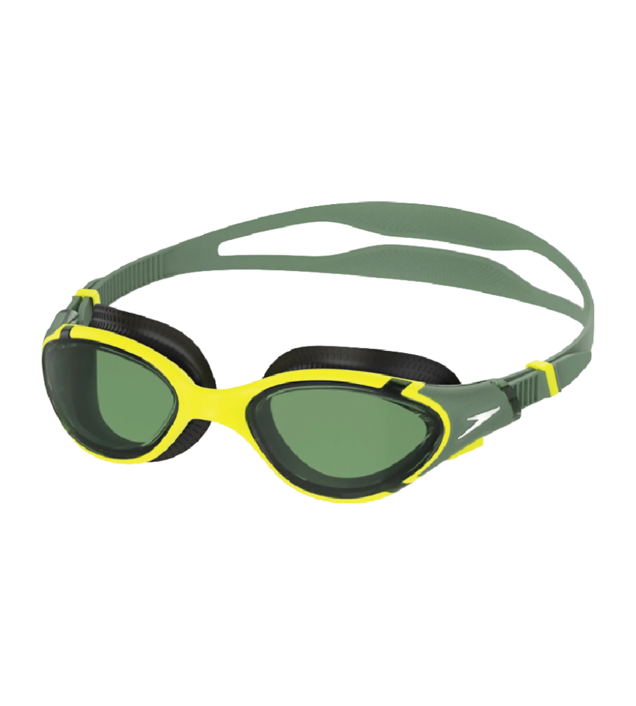 Unisex Adult Biofuse 2.0 Anti Fog Coated Swim Goggles For Men and Women - Black & Glacier Grey