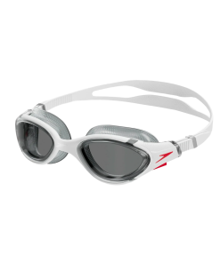 Unisex Adult Biofuse 2.0 Smoke-Lens Swim Goggles - White & Smoke