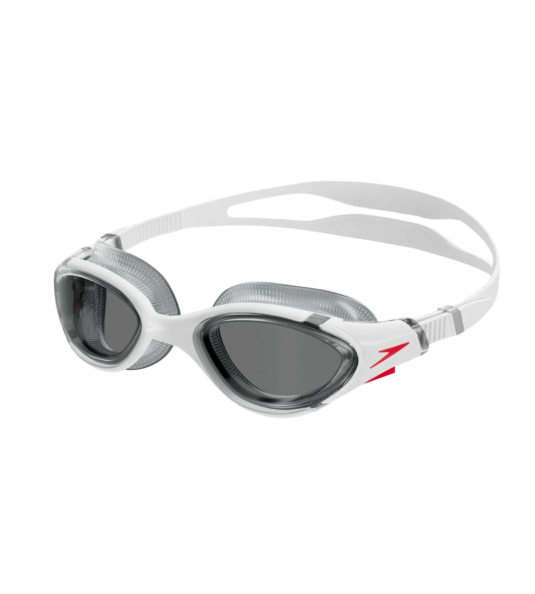 Unisex Adult Biofuse 2.0 Smoke-Lens Swim Goggles - White & Smoke