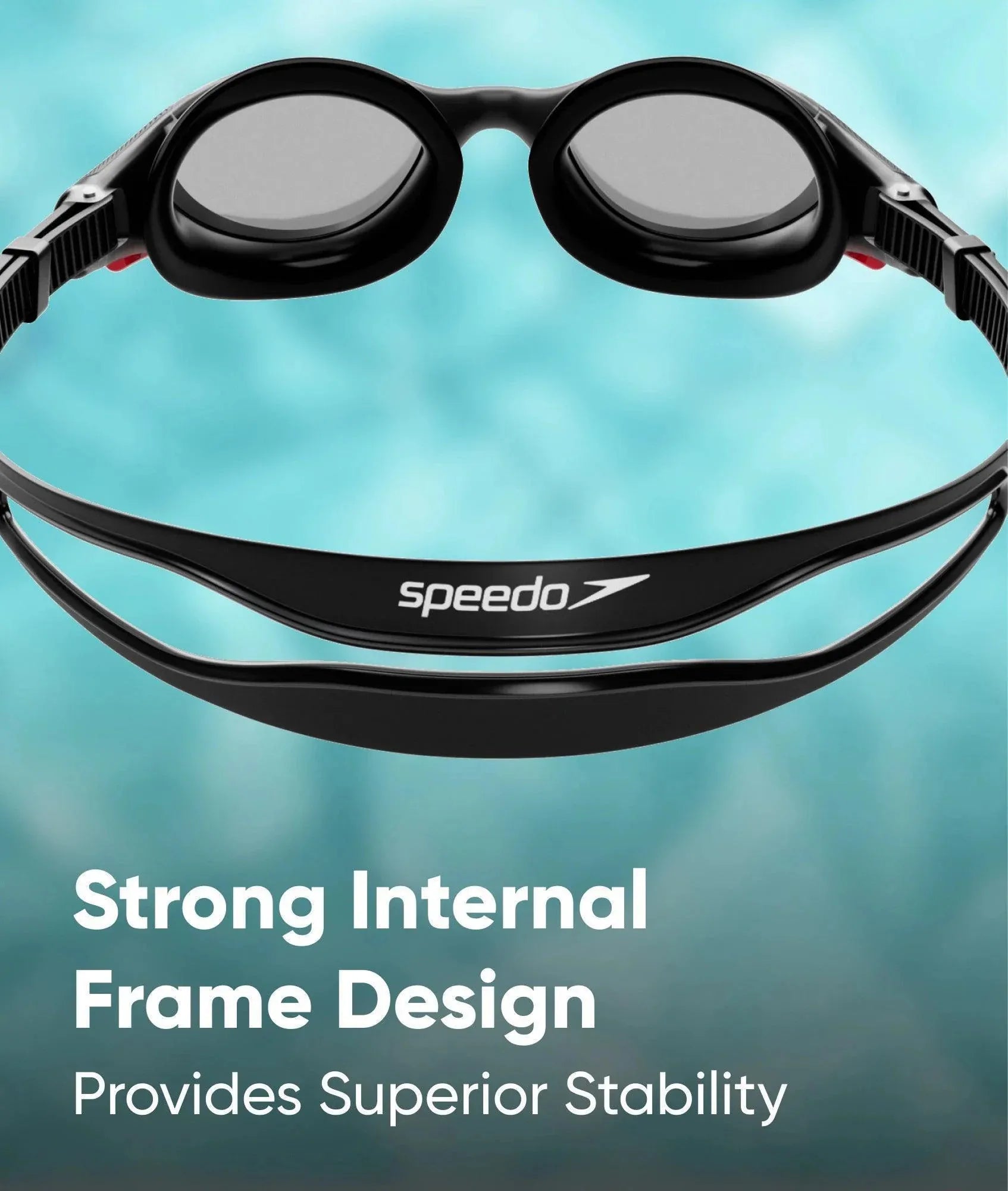 Unisex Adult Biofuse 2.0 Smoke-Lens Swim Goggles - White & Smoke - Image 18