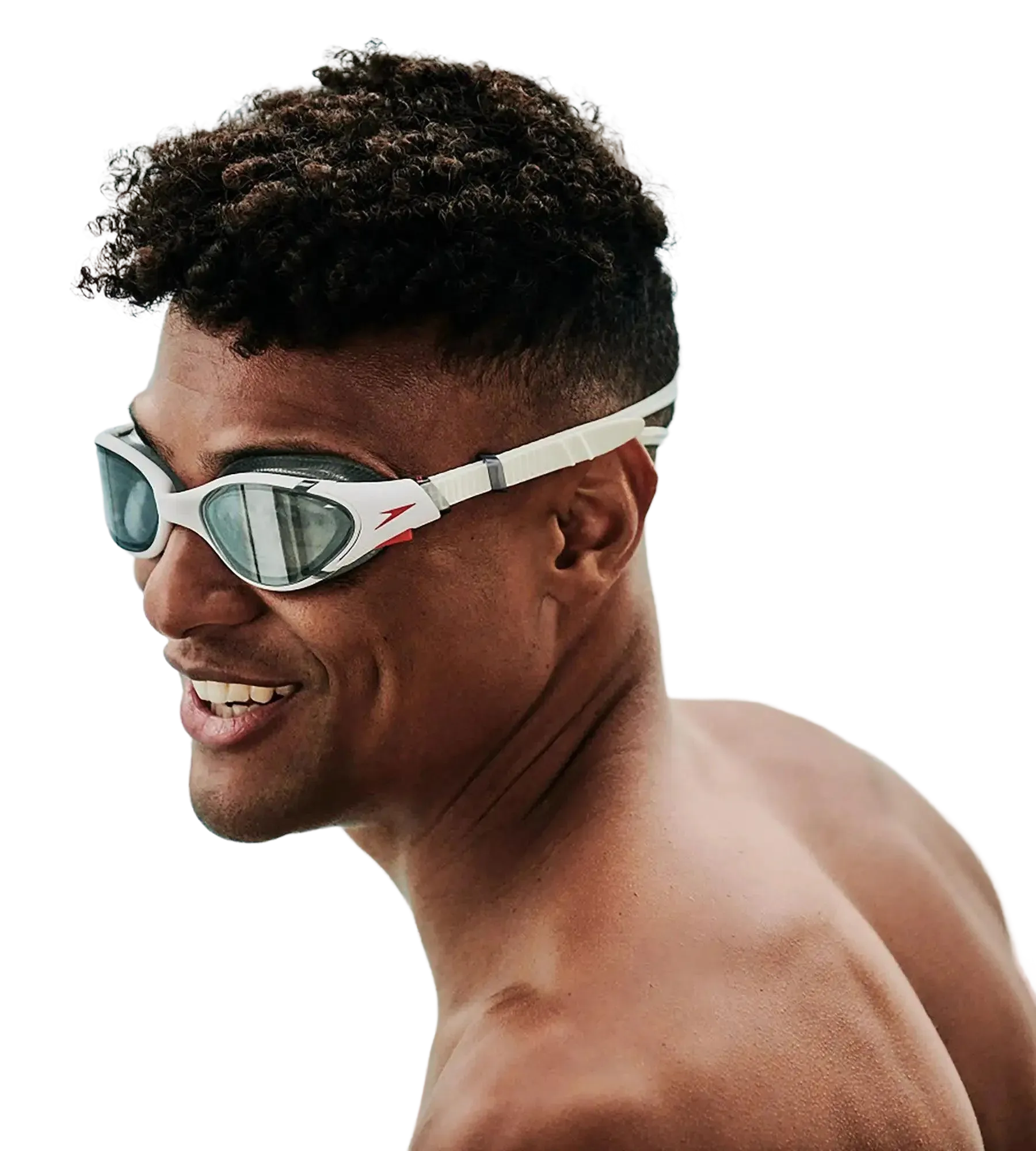 Unisex Adult Biofuse 2.0 Smoke-Lens Swim Goggles - White & Smoke - Image 25