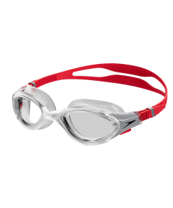 Unisex Adult Biofuse 2.0 Clear Lens Swim Goggles - Tint & Red