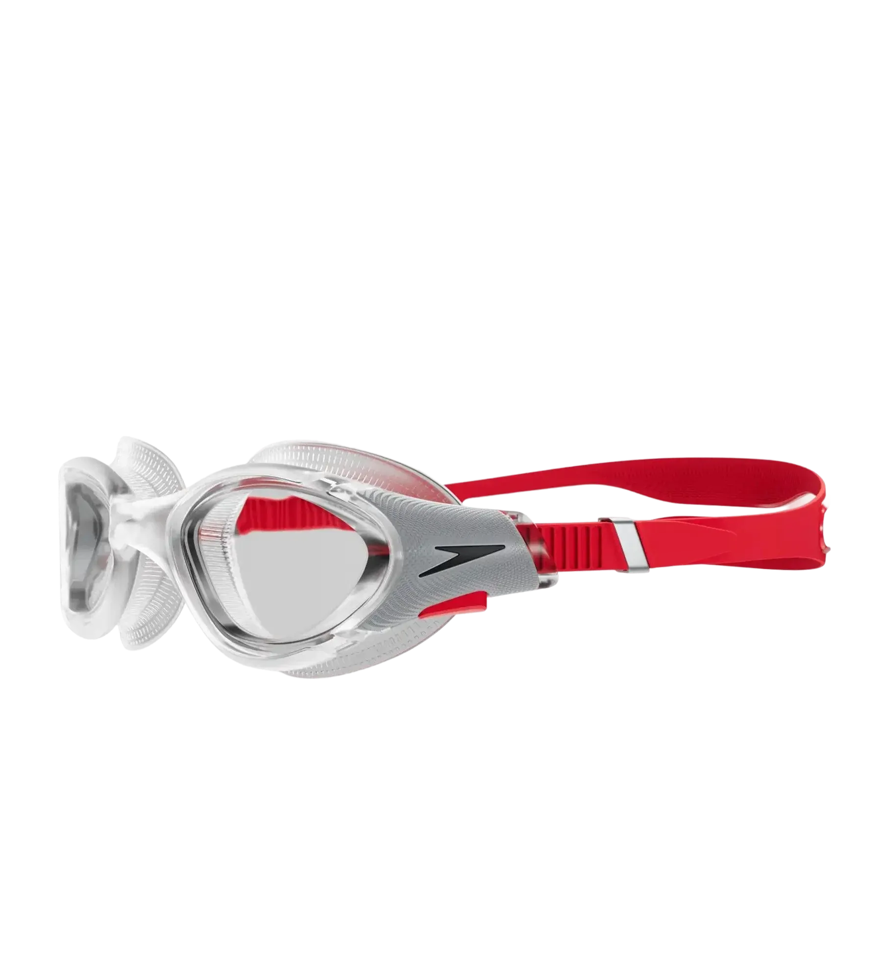 Unisex Adult Biofuse 2.0 Clear Lens Swim Goggles - Tint & Red - Image 4