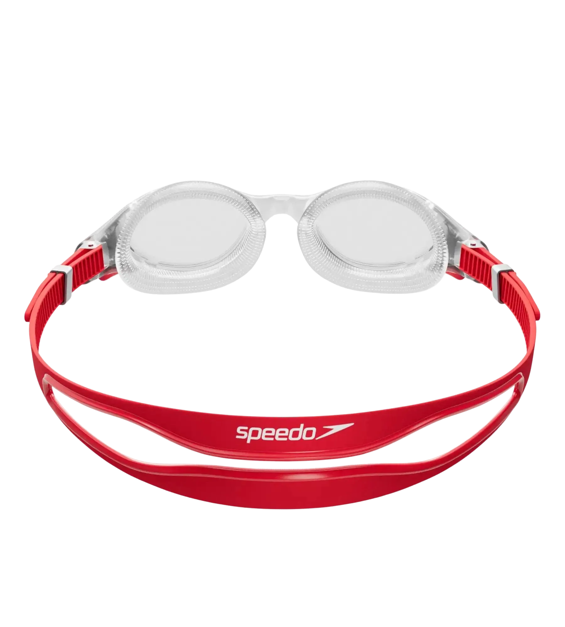 Unisex Adult Biofuse 2.0 Clear Lens Swim Goggles - Tint & Red - Image 5