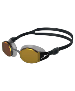 Unisex Adult Mariner Pro Mirror-Lens Swim Goggles - Black & Orange