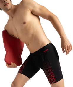 Men's Endurance+ Eco End+ Mid Jammer - Black & Fed Red