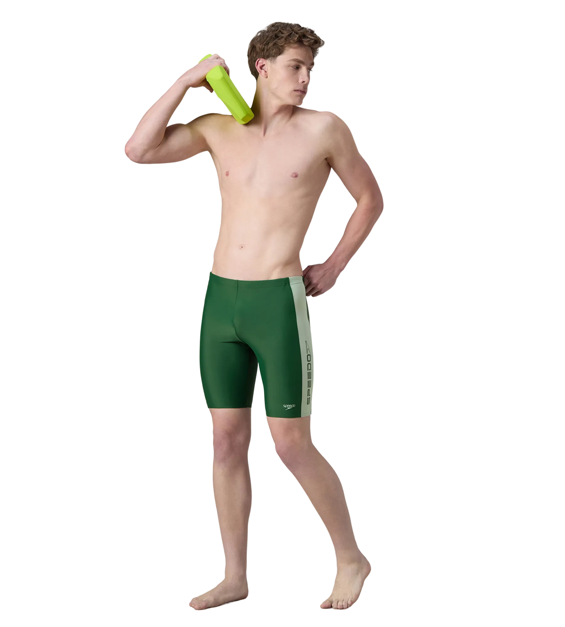 Men's Endurabrite Panel Print Jammer - Dark Green & Pale Adventure - Image 6