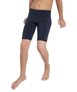 Boy's Endurance+ Essential V-Cut Jammer - True Navy & High Risk Red