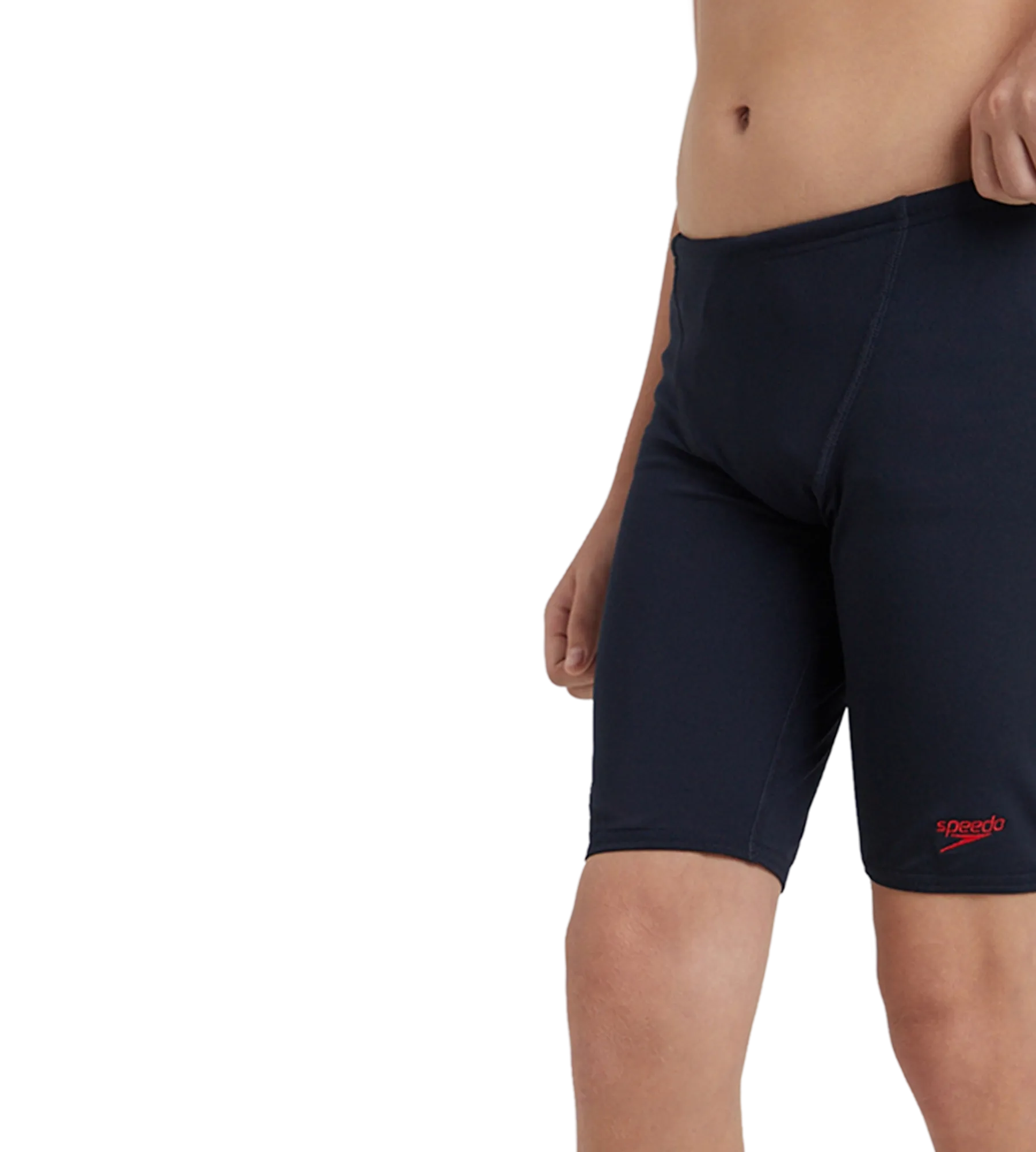Boy's Endurance+ Essential V-Cut Jammer - True Navy & High Risk Red - Image 4