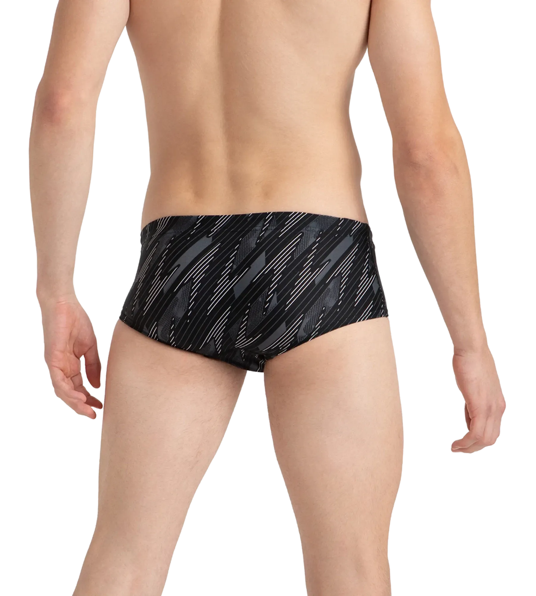 Men's Endurance10 Hyperboom Print Brief - Black. Usa Charcoal & White - Image 5
