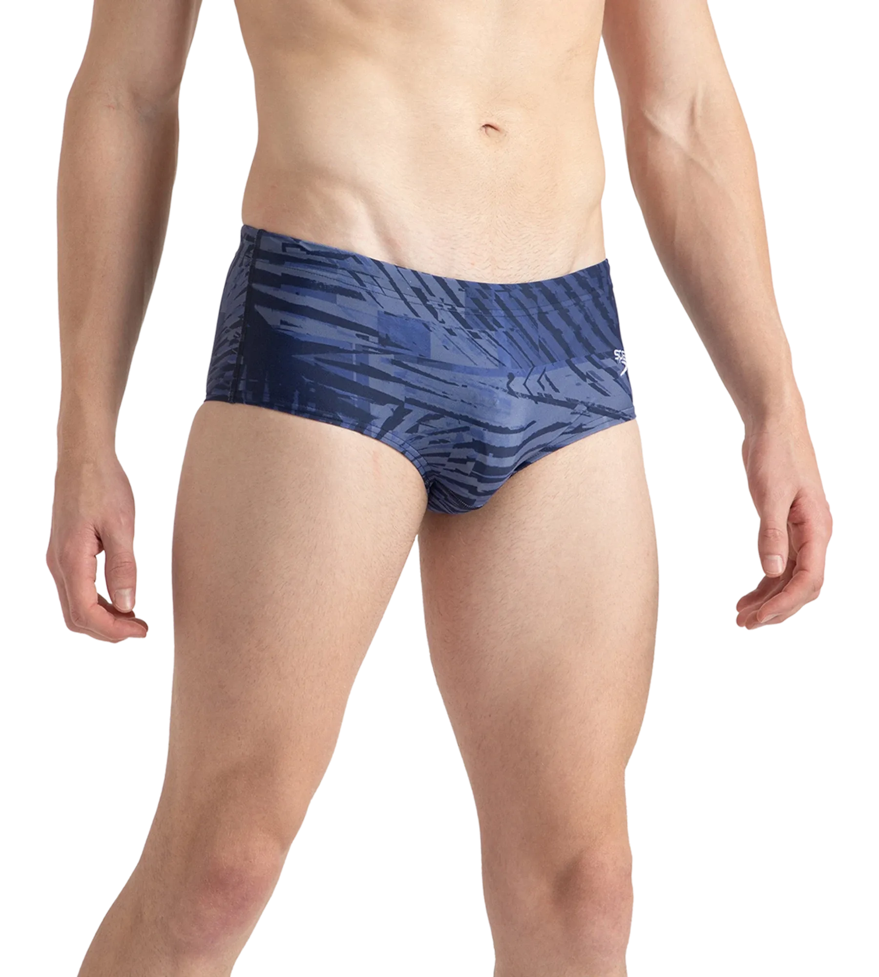 Men's Endurance10 All Over Print Brief - Peacoat. Cerulean Blue & White - Image 3