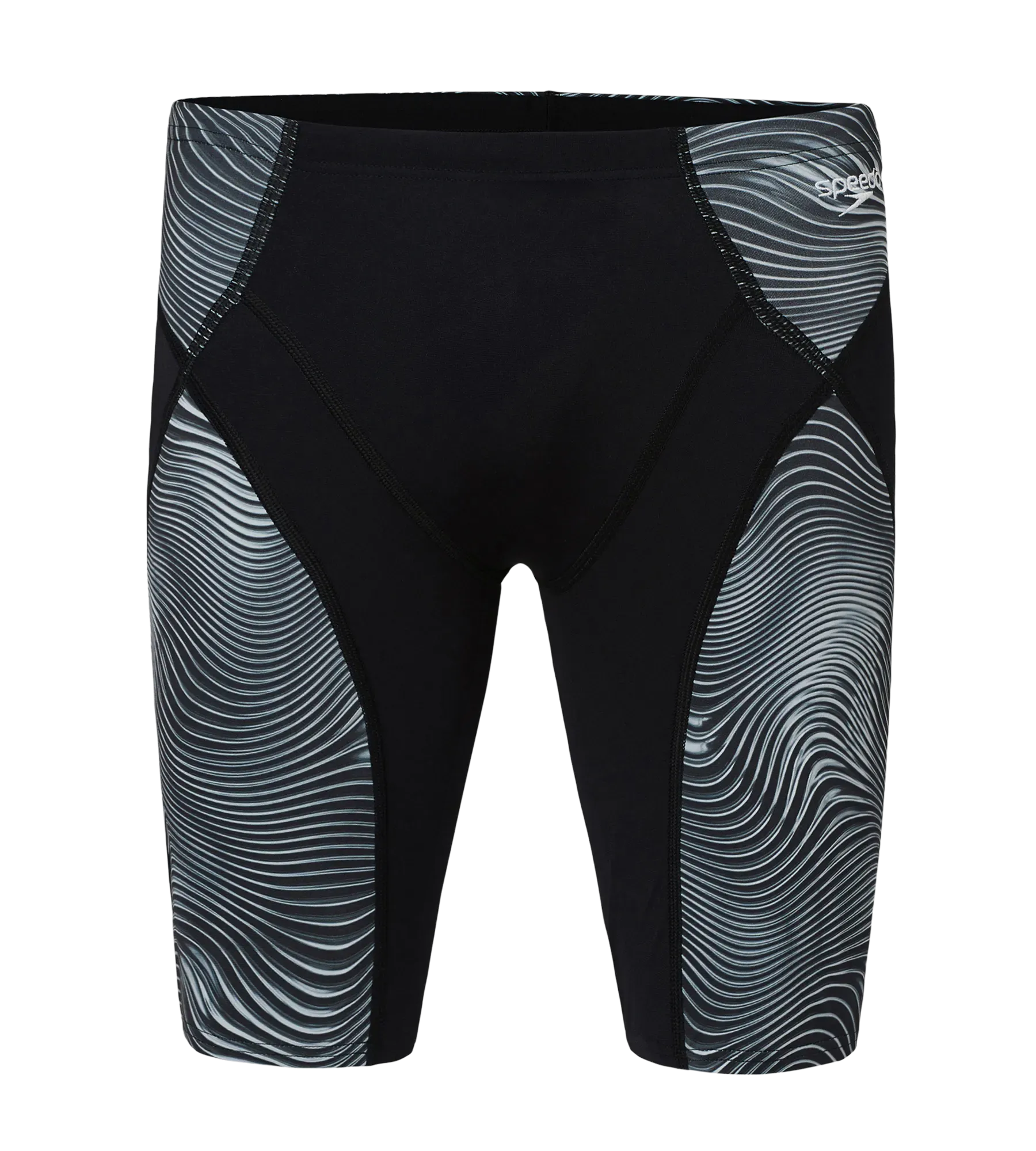 Men's Endurance+ Hydrosense Print V-Cut Compression Jammer - Black & White - Image 11