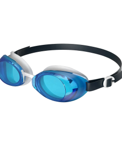 Unisex Adult Jet 2.0 Blue Tint Anti Fog Lens Swim Goggles - Blue & White