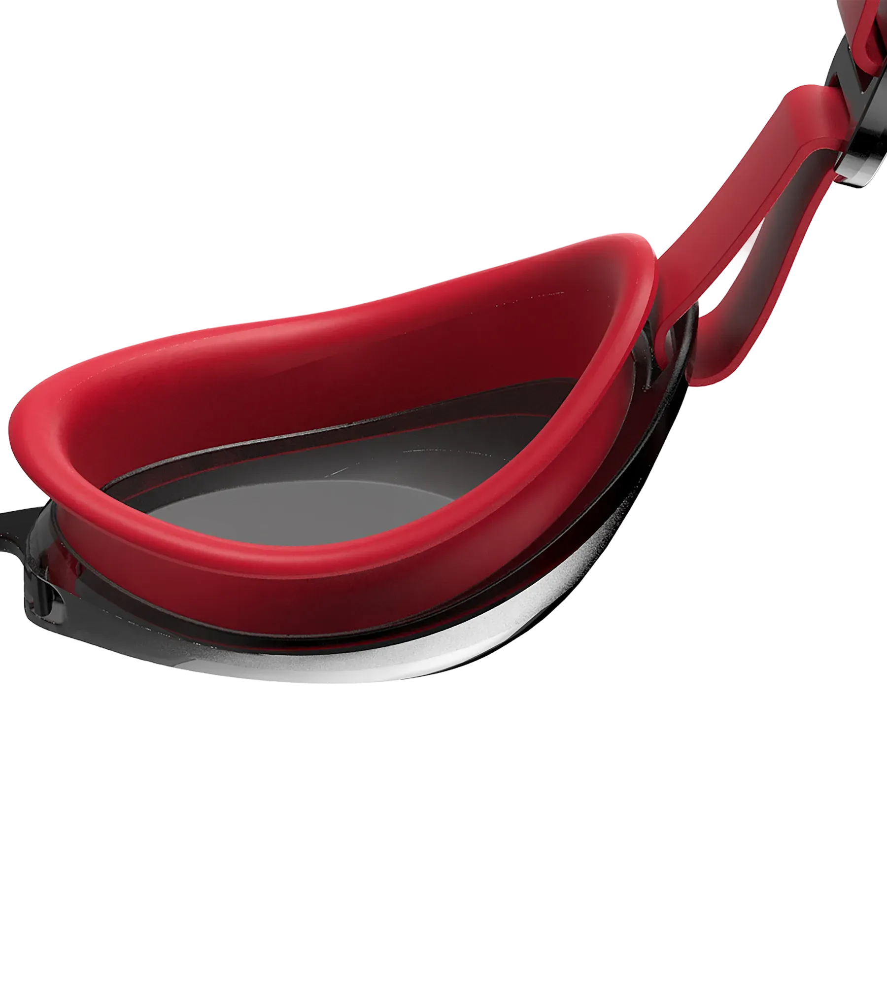 Unisex Adult Jet 2.0 Smoke Tint Anti Fog Lens Swim Goggles - Red & Smoke - Image 5