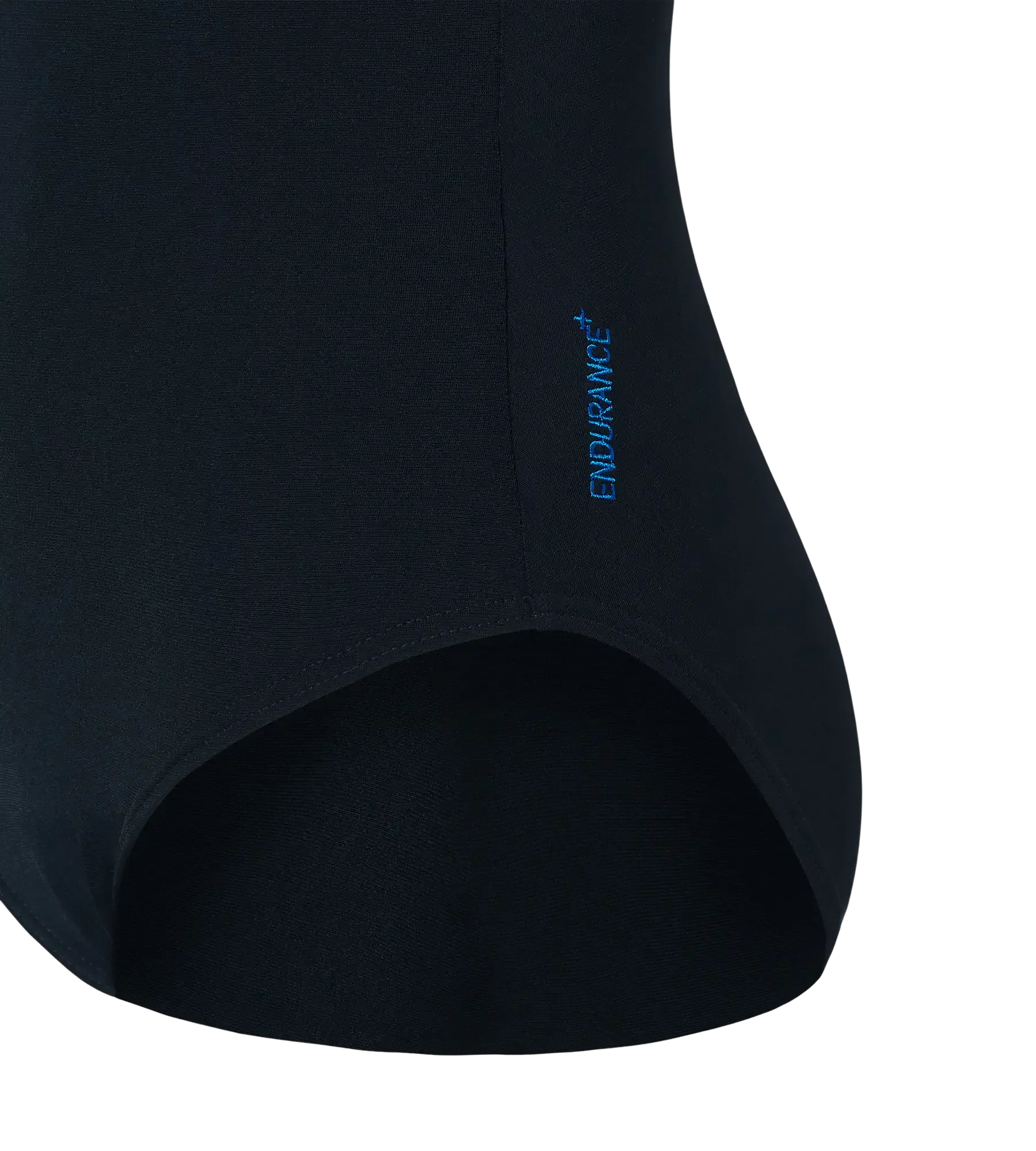 Women's Endurance+ Medley Print Lycra Racerback V-Cut One Piece Swimsuit - True Navy. Deep Saffire & Periwinkle Blue - Image 4