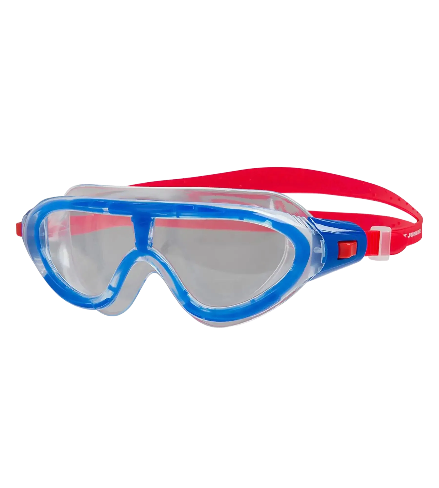Unisex Kids Rift Clear-Lens Goggles - Lava Red & Beautiful Blue - Image 3