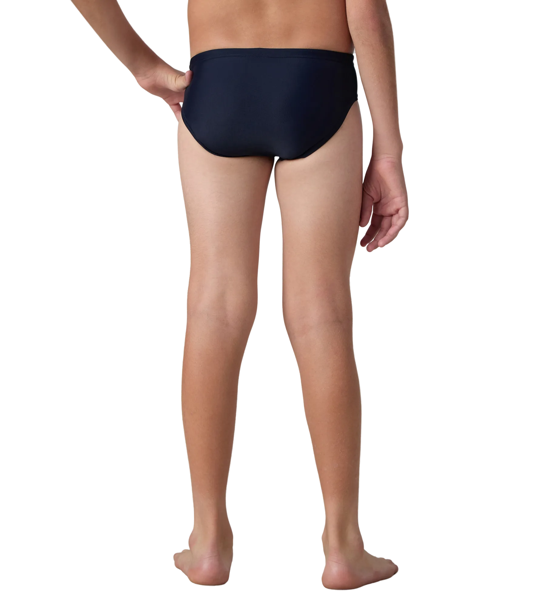 Boy's Endurance10 Lycra Brief - True Navy & Deep Saffire - Image 5