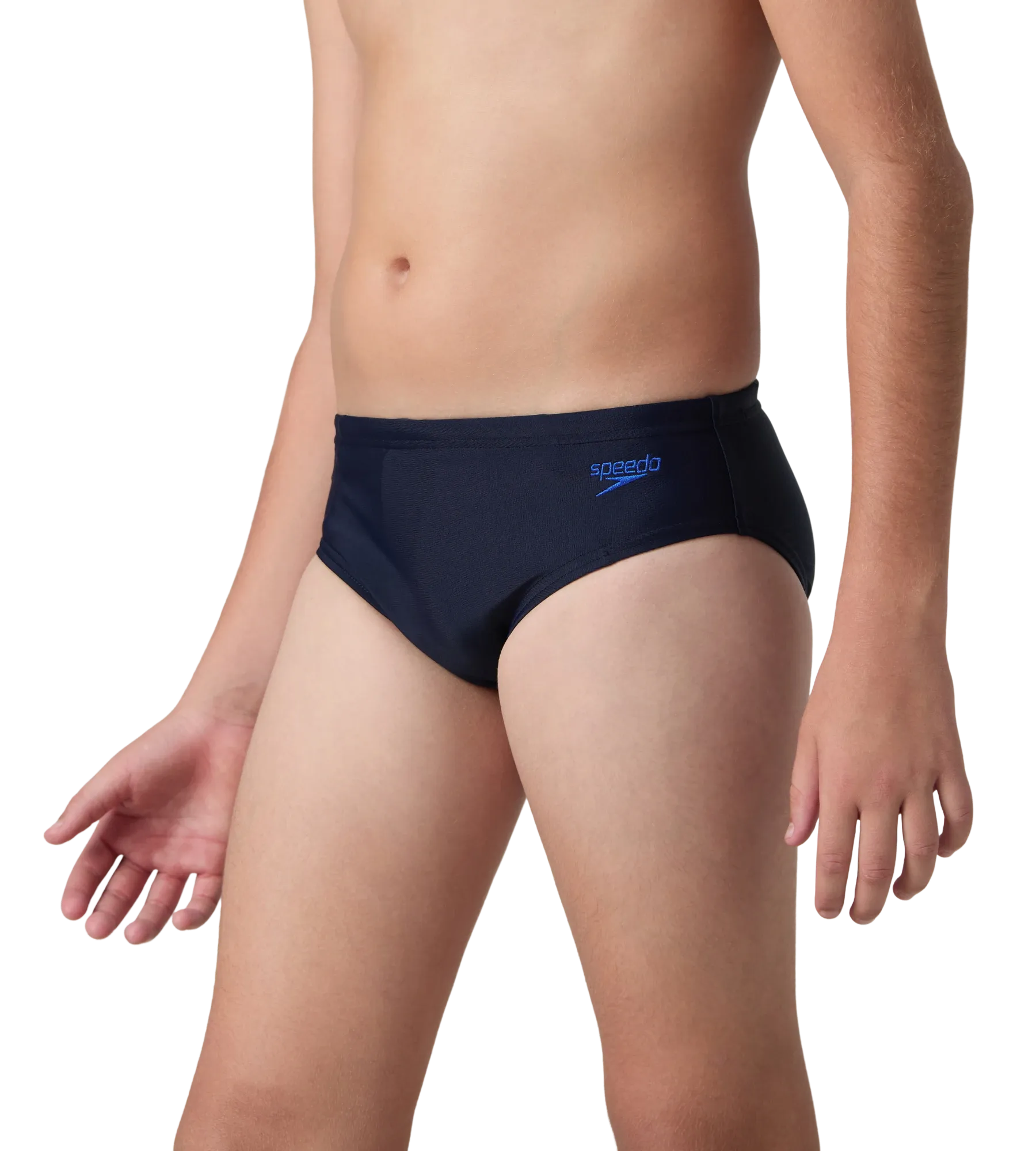 Boy's Endurance10 Lycra Brief - True Navy & Deep Saffire - Image 7