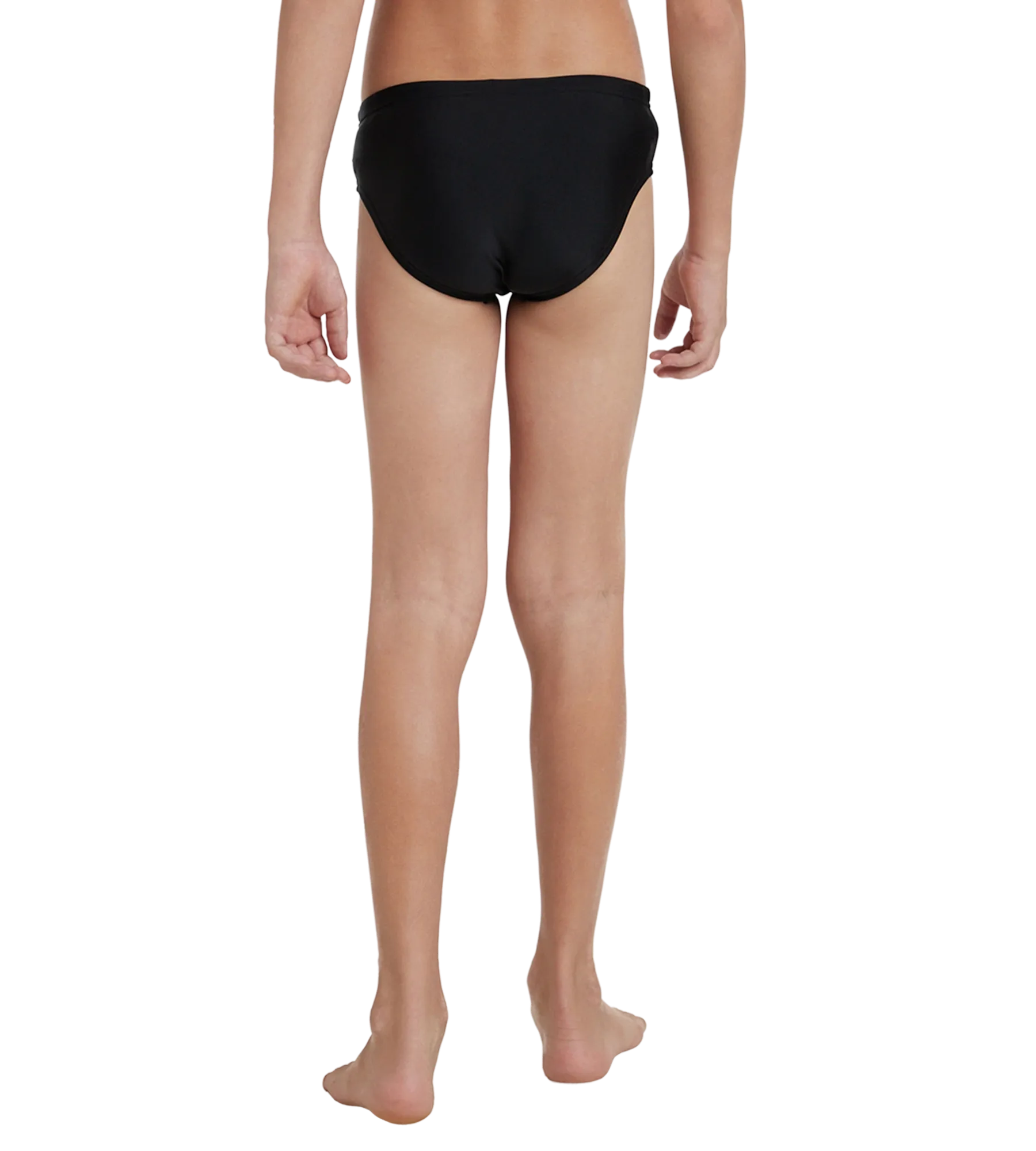 Boy's Endurance10 Lycra Brief - Black & Hyper Yellow - Image 5