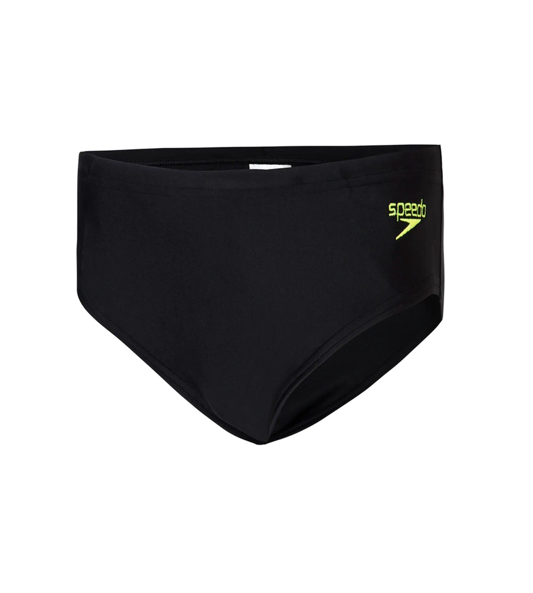 Boy's Endurance10 Lycra Brief - Black & Hyper Yellow - Image 10