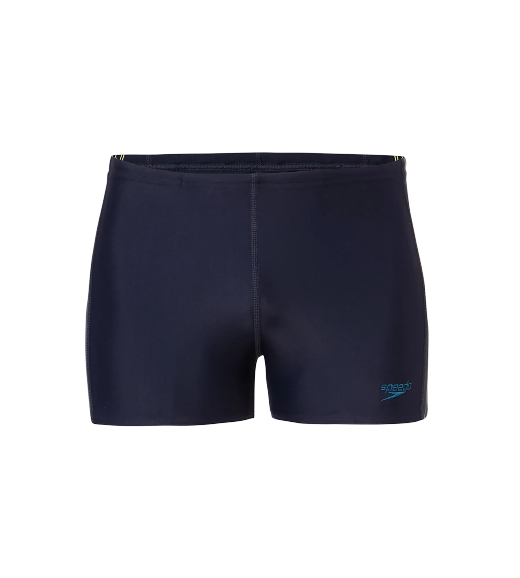 Men's Endurance10 Tech Print Placement Panel Aquashort - True Navy. Hyper Yellow & Dark Teal - Image 11