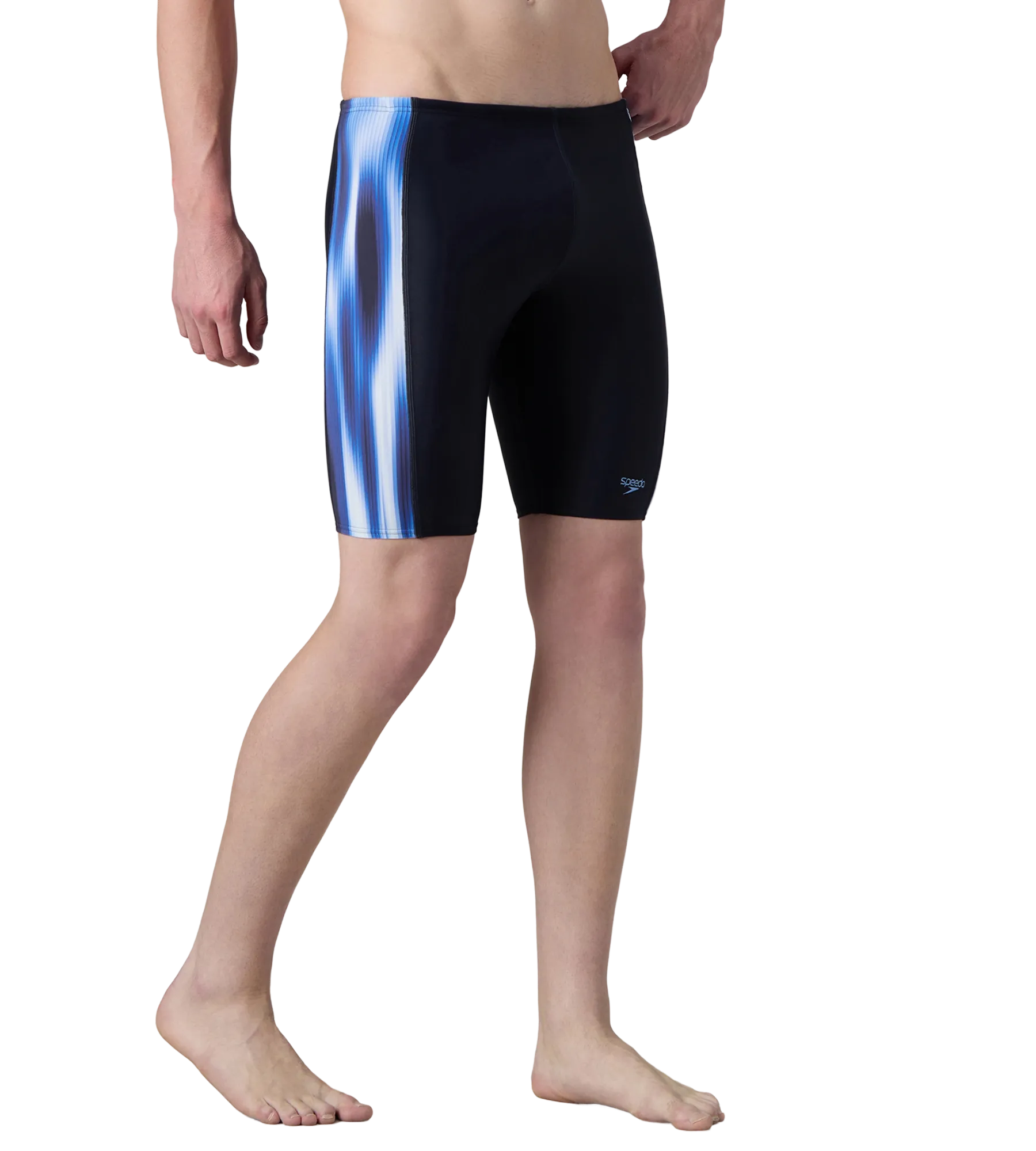 Men's Endurance10 Tech Panel Print Jammer - True Navy & Periwinkle Blue - Image 3