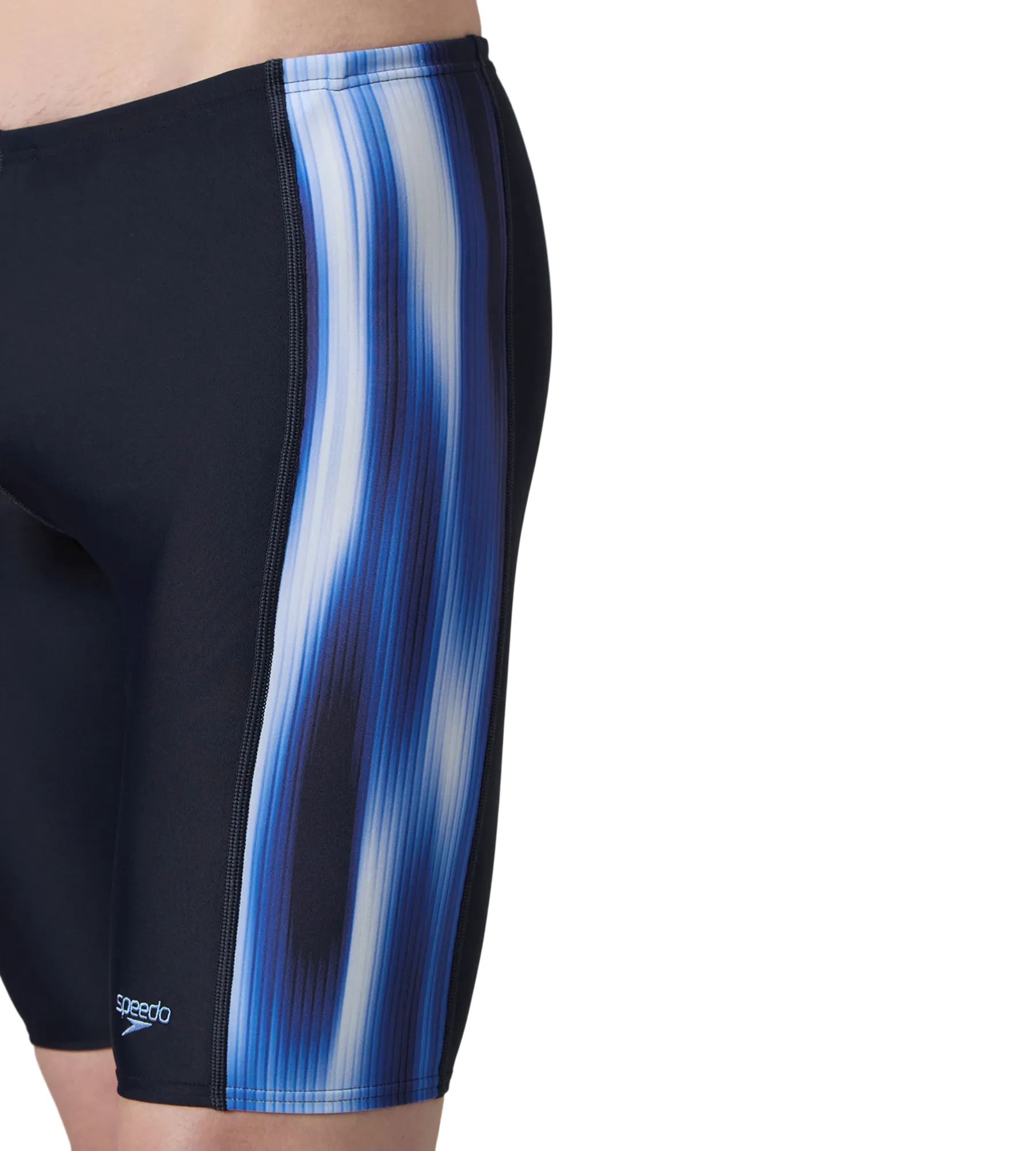 Men's Endurance10 Tech Panel Print Jammer - True Navy & Periwinkle Blue - Image 9