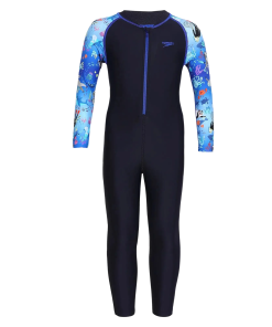 Tots Unisex Endurance 10 All In one Full Body Suit For Boys and Girls - True Navy & Coral