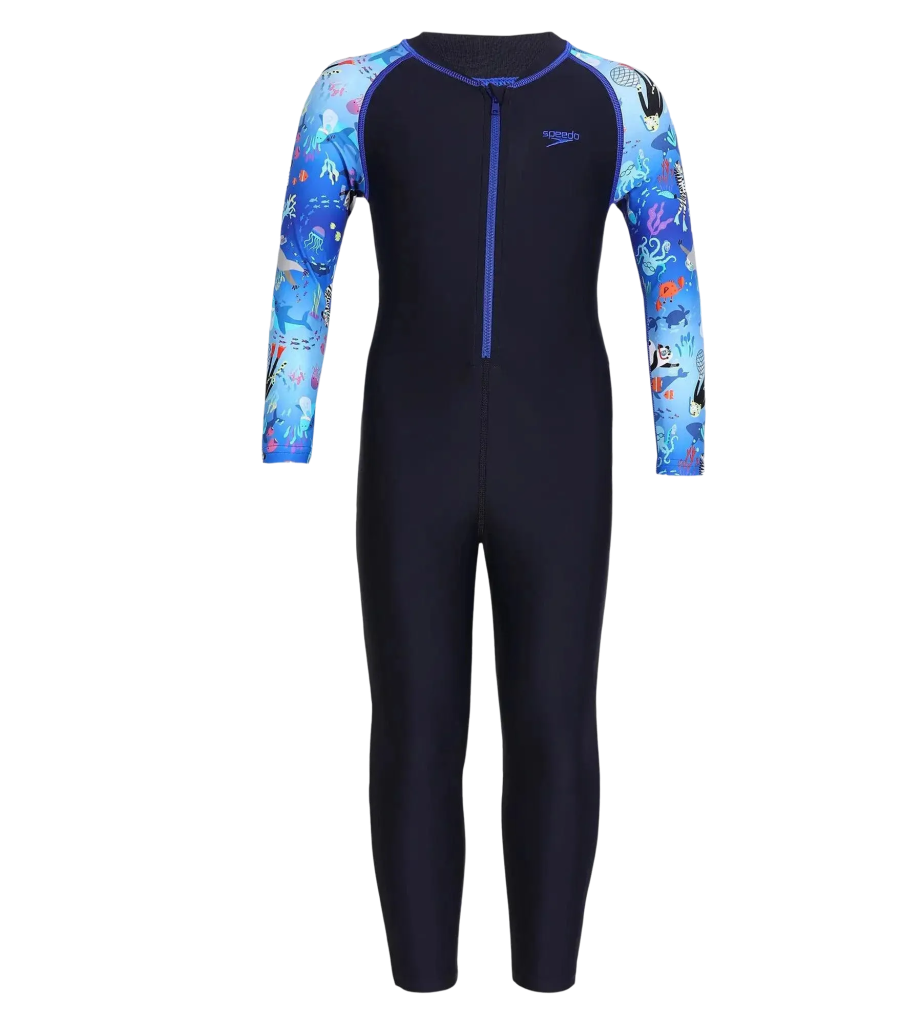 Tots Unisex Endurance 10 All In one Full Body Suit For Boys and Girls - True Navy & Coral