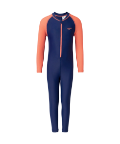 Tots Endurance10 Color Block All In One Full Body Suit For Boys and Girls - Harmony & Coral Sands