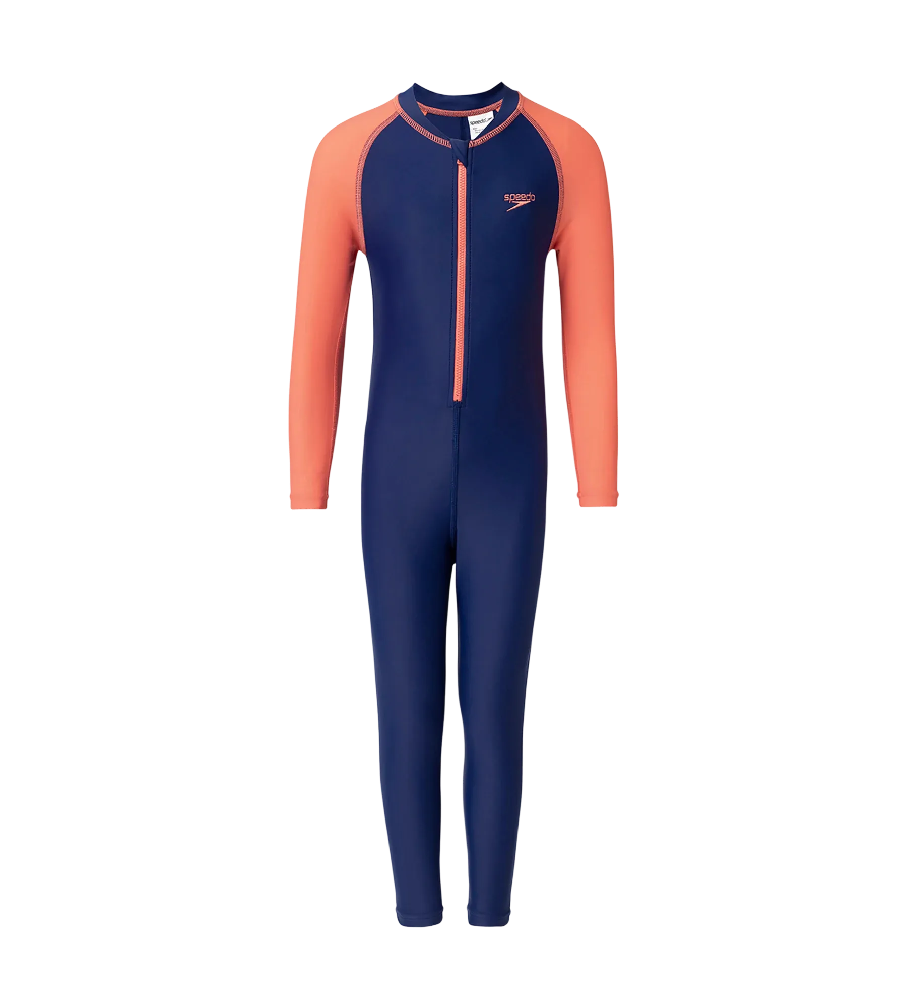 Tots Endurance10 Color Block All In One Full Body Suit For Boys and Girls - Harmony & Coral Sands