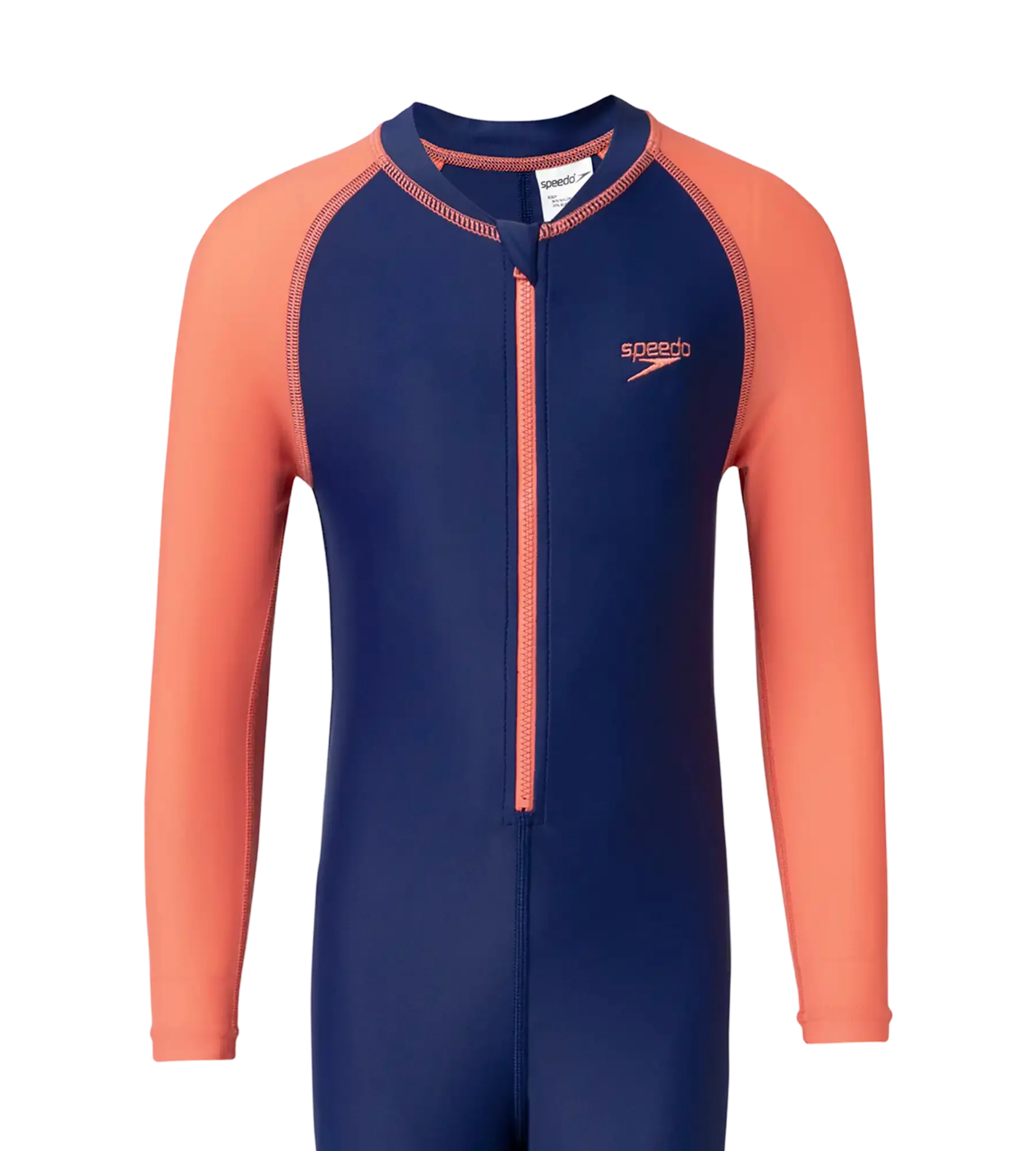 Tots Endurance10 Color Block All In One Full Body Suit For Boys and Girls - Harmony & Coral Sands - Image 5