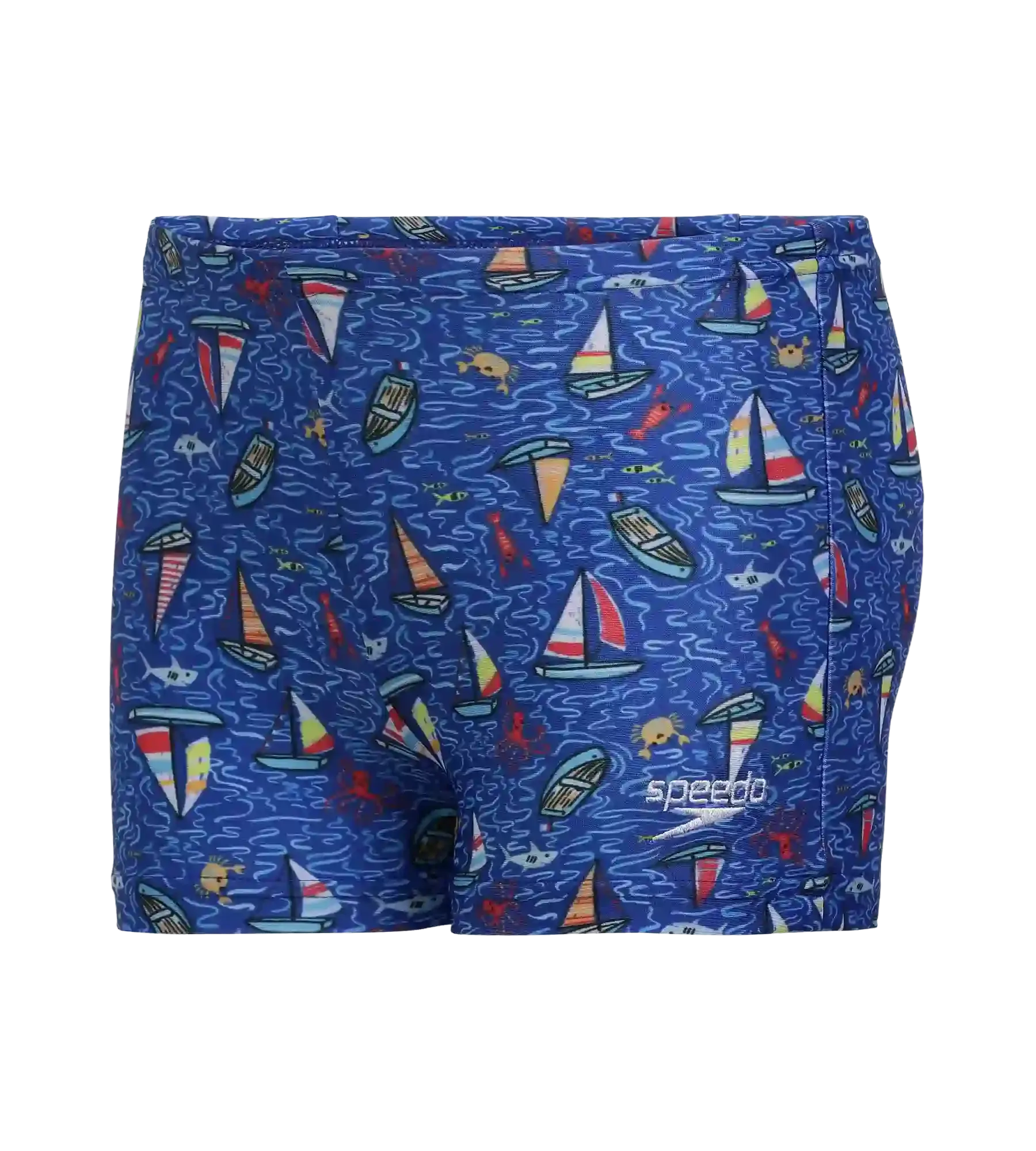 Tots Recycled Endura Brite Digital Print Aquashort For Boys - True Cobalt & Picton Blue - Image 2