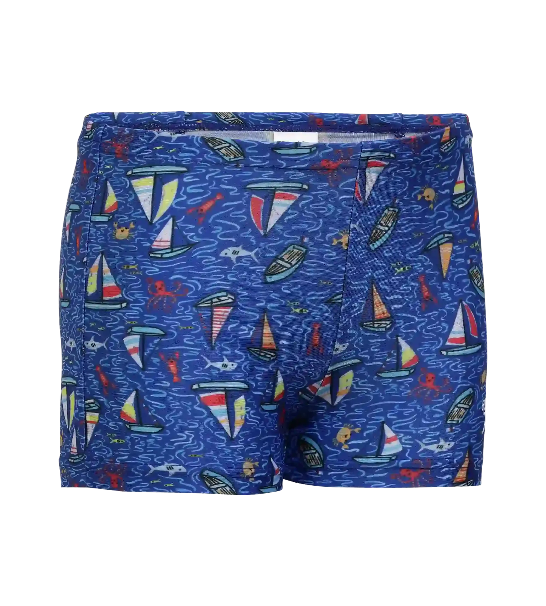 Tots Recycled Endura Brite Digital Print Aquashort For Boys - True Cobalt & Picton Blue