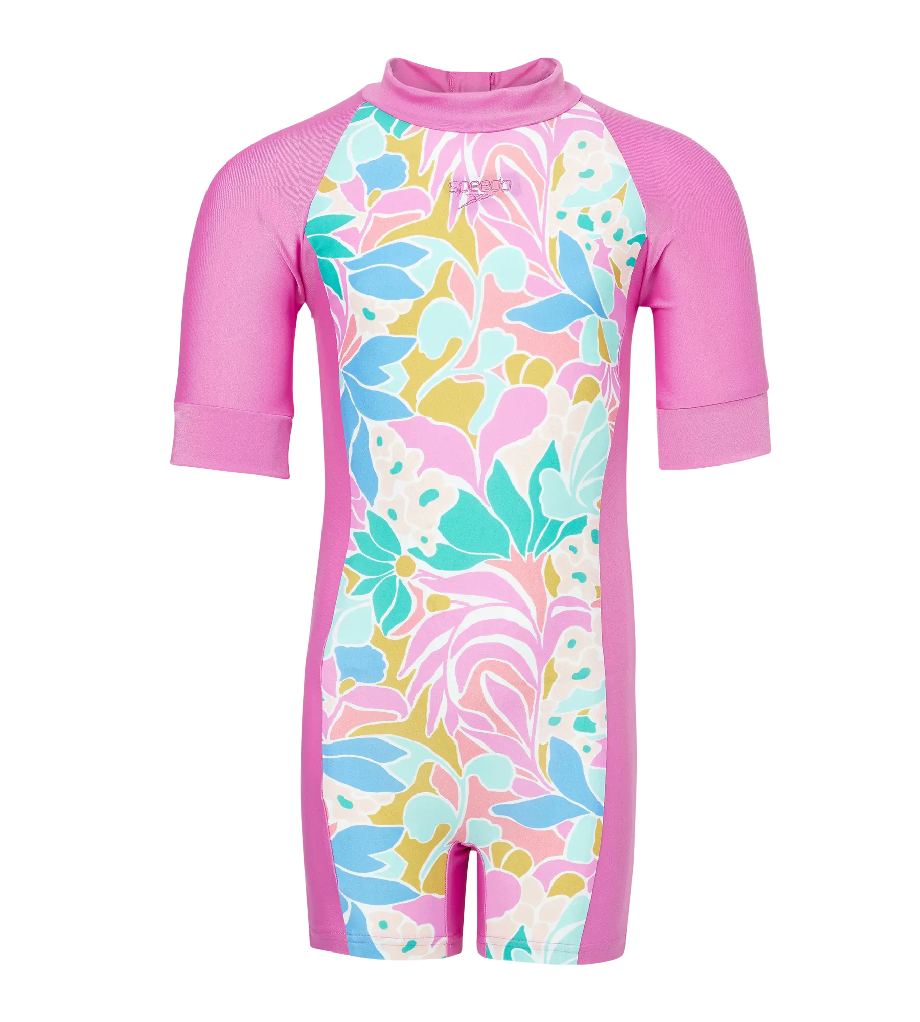 Tots Unisex Endurabrite Printed Essential Legsuit For Boys and Girls - Neon Violet & Marine Teal - Image 3