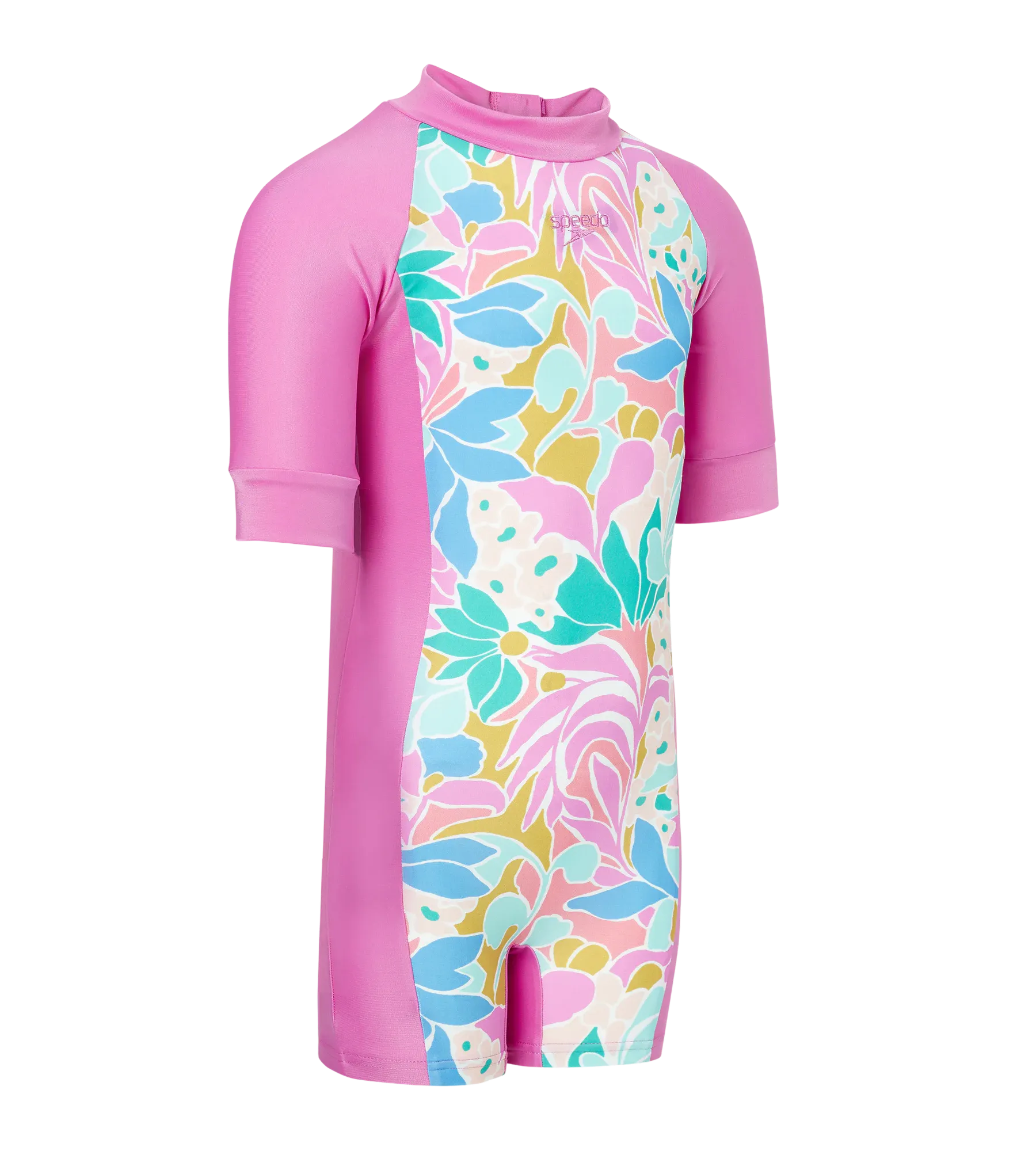 Tots Unisex Endurabrite Printed Essential Legsuit For Boys and Girls - Neon Violet & Marine Teal - Image 4