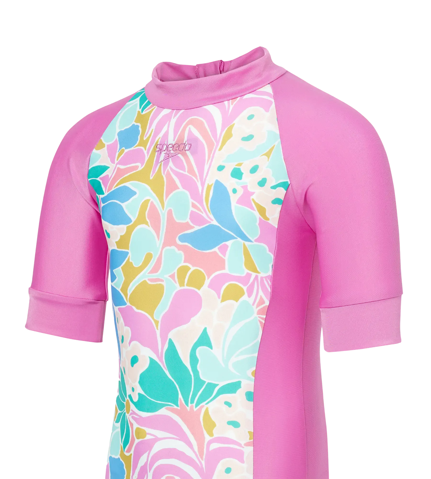 Tots Unisex Endurabrite Printed Essential Legsuit For Boys and Girls - Neon Violet & Marine Teal - Image 6