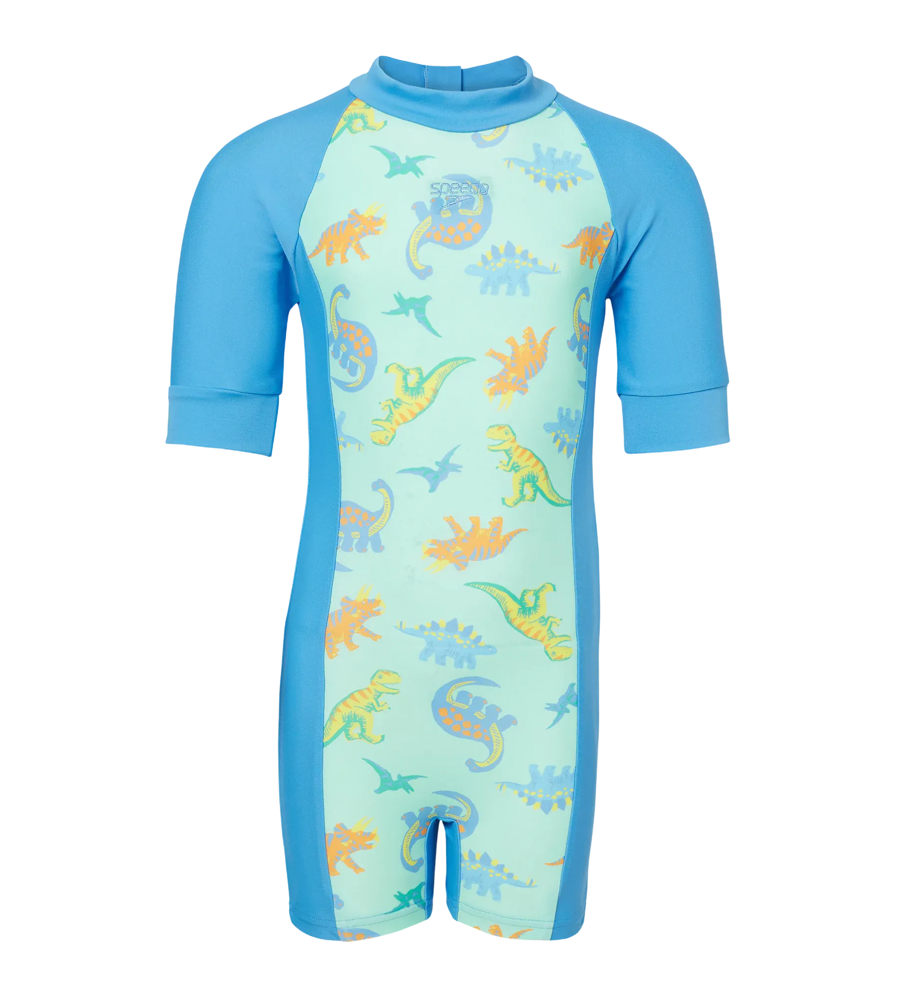Tots Unisex Endurance10 Printed Essential Legsuit For Boys and Girls - Fish Tank & Periwinkle Blue - Image 3