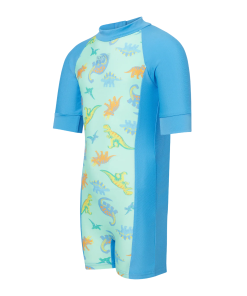 Tots Unisex Endurance10 Printed Essential Legsuit For Boys and Girls - Fish Tank & Periwinkle Blue