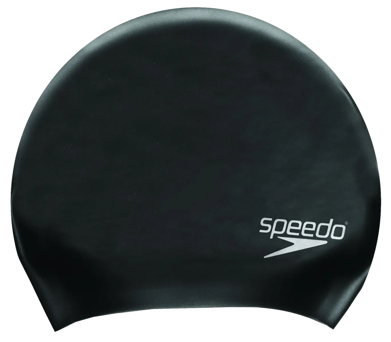 Women's Long Hair Silicone Swim Caps -Black - Image 3
