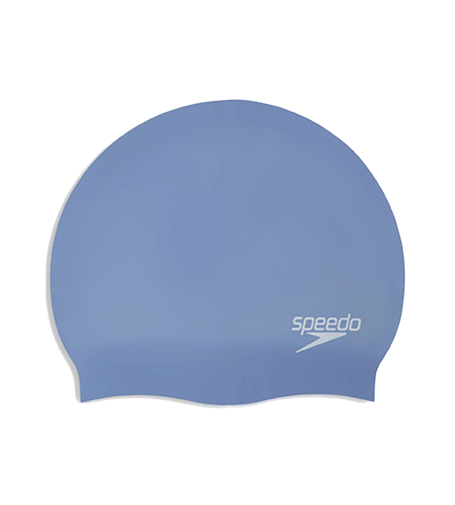 Women's Long Hair Silicone Swim Caps - Blue