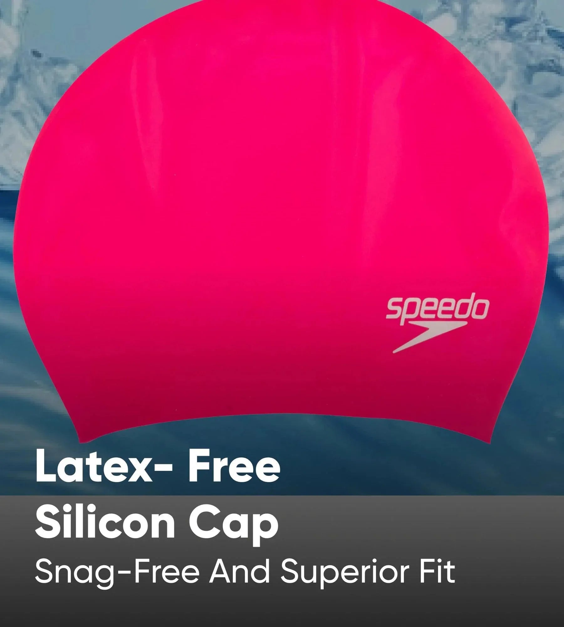 Women's Long Hair Silicone Swim Caps - Ecstatic - Image 5