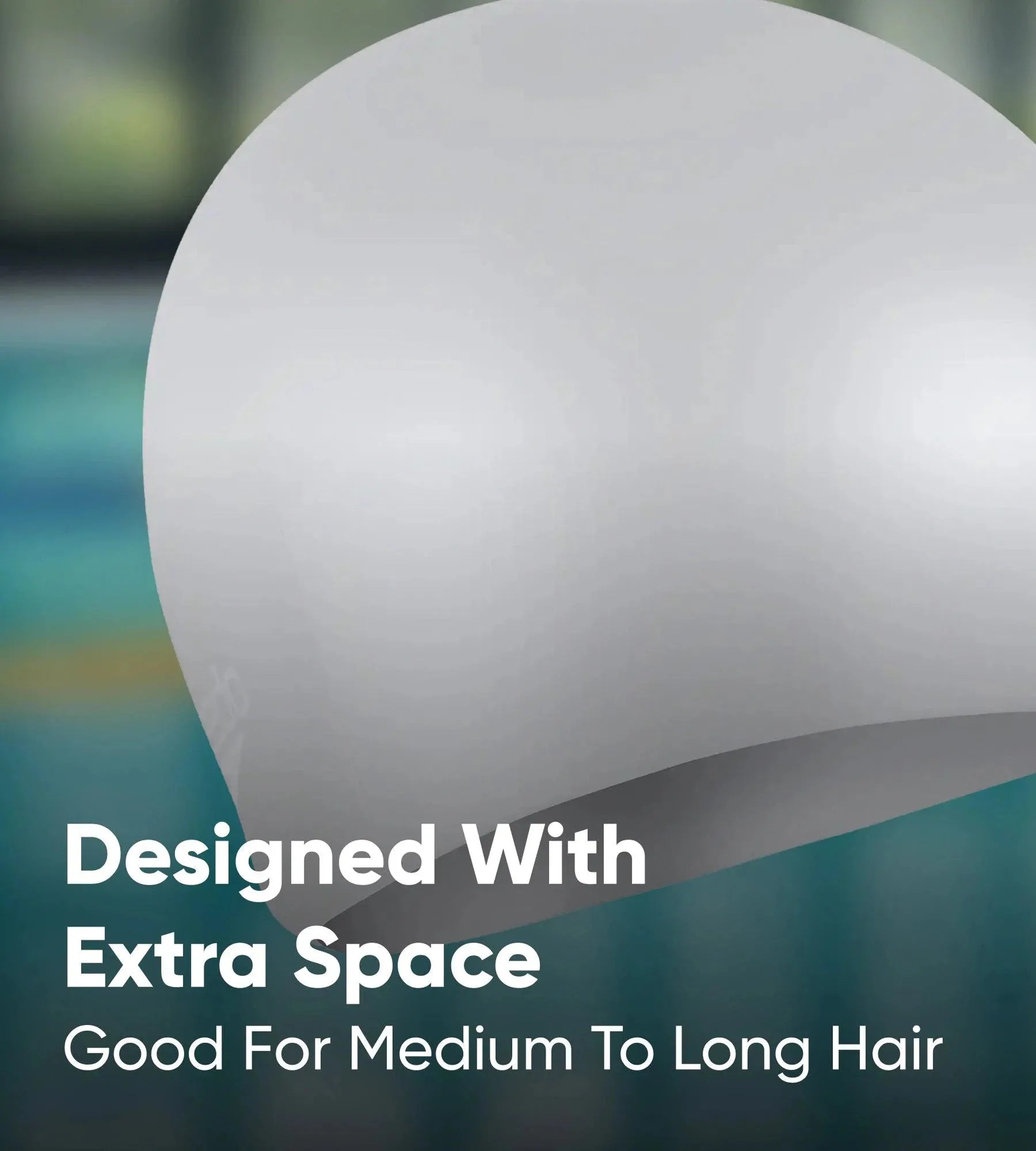 Women's Long Hair Silicone Swim Caps - Ecstatic - Image 7