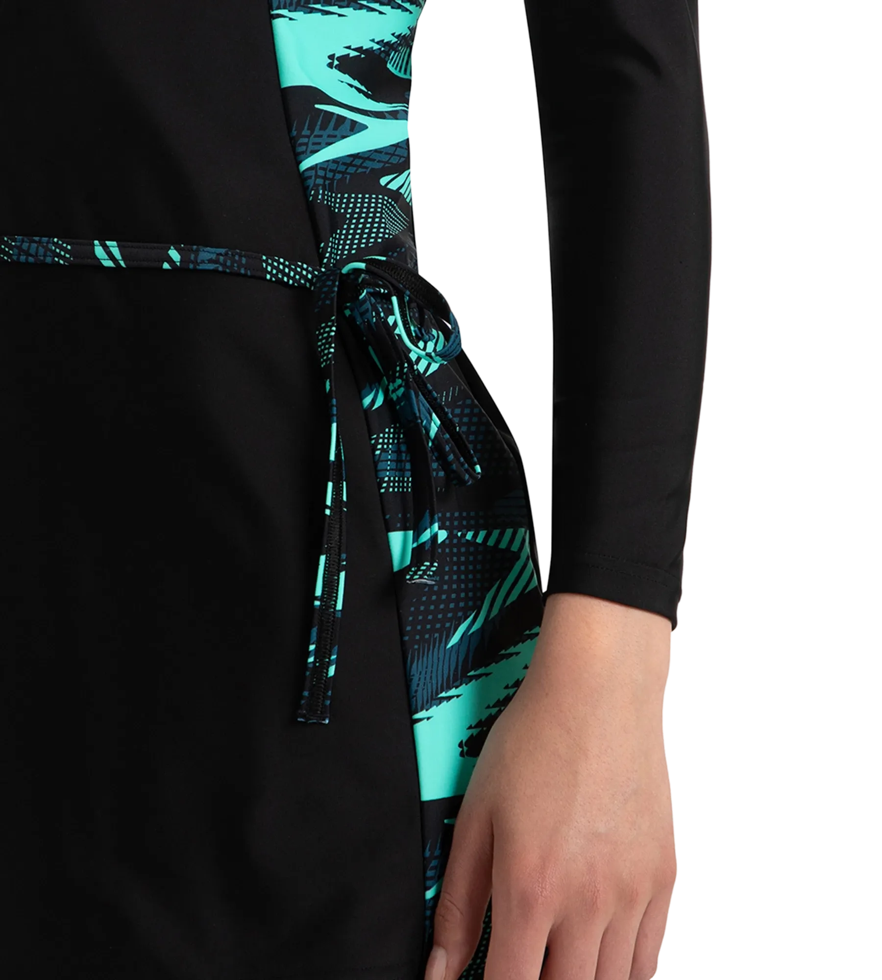 Women's Endurance10 Two Piece Closedback Full Body Suit - Black. Dark Teal & Arctic Glass - Image 11