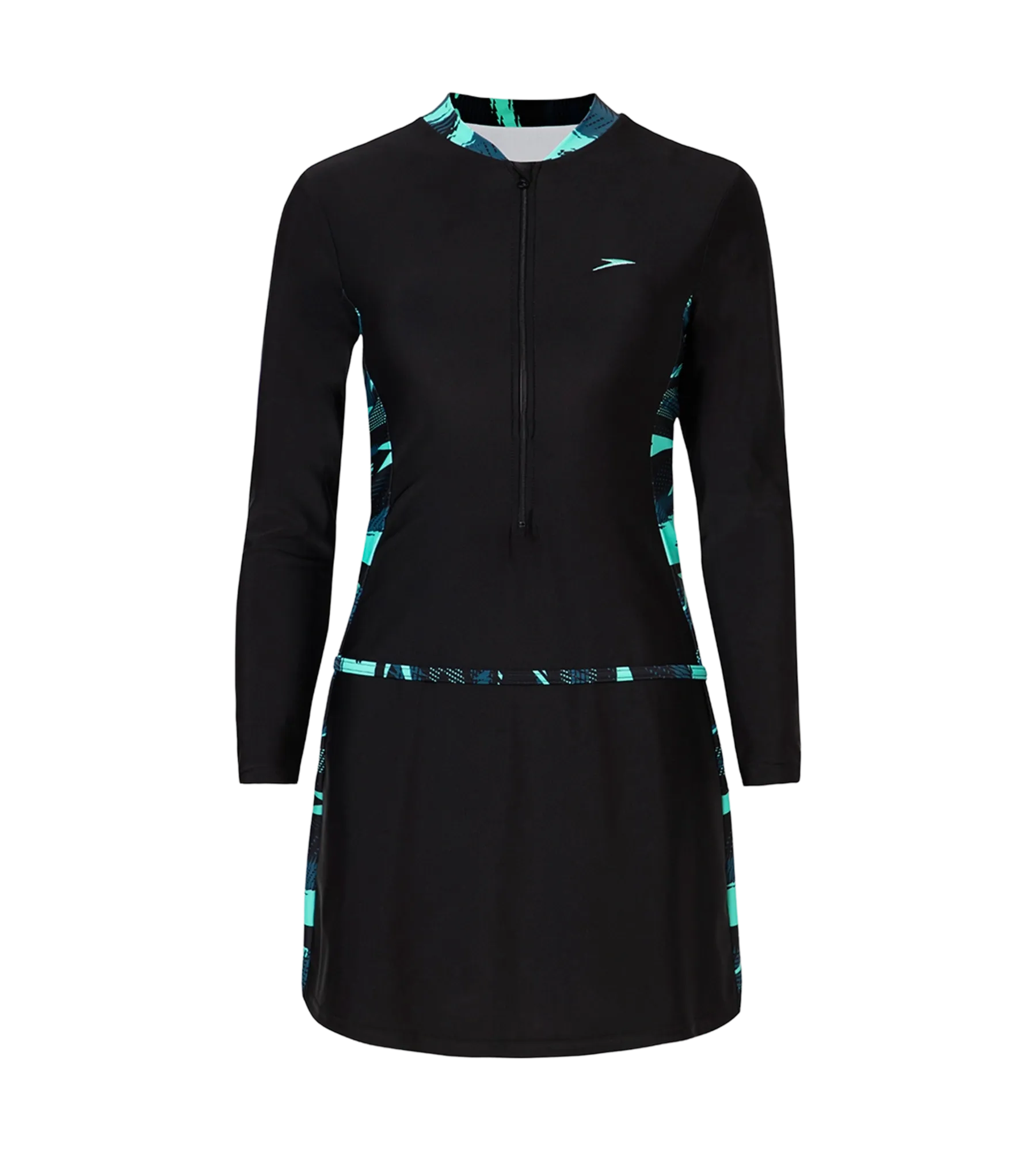 Women's Endurance10 Two Piece Closedback Full Body Suit - Black. Dark Teal & Arctic Glass - Image 14