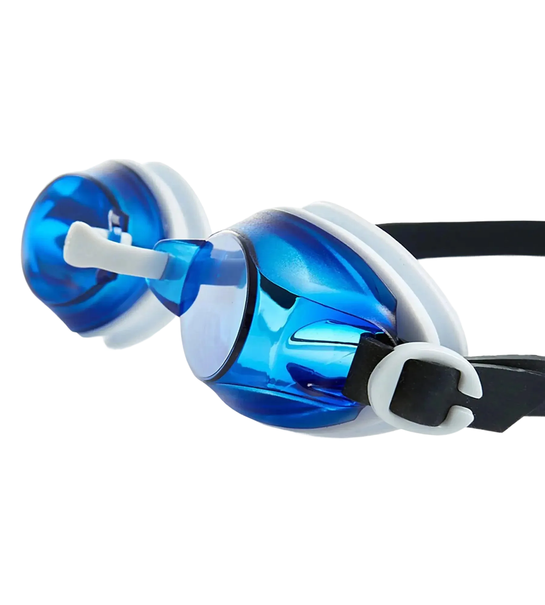 Unisex Adult Jet Tint-Lens Swim Goggles - Blue & White - Image 7