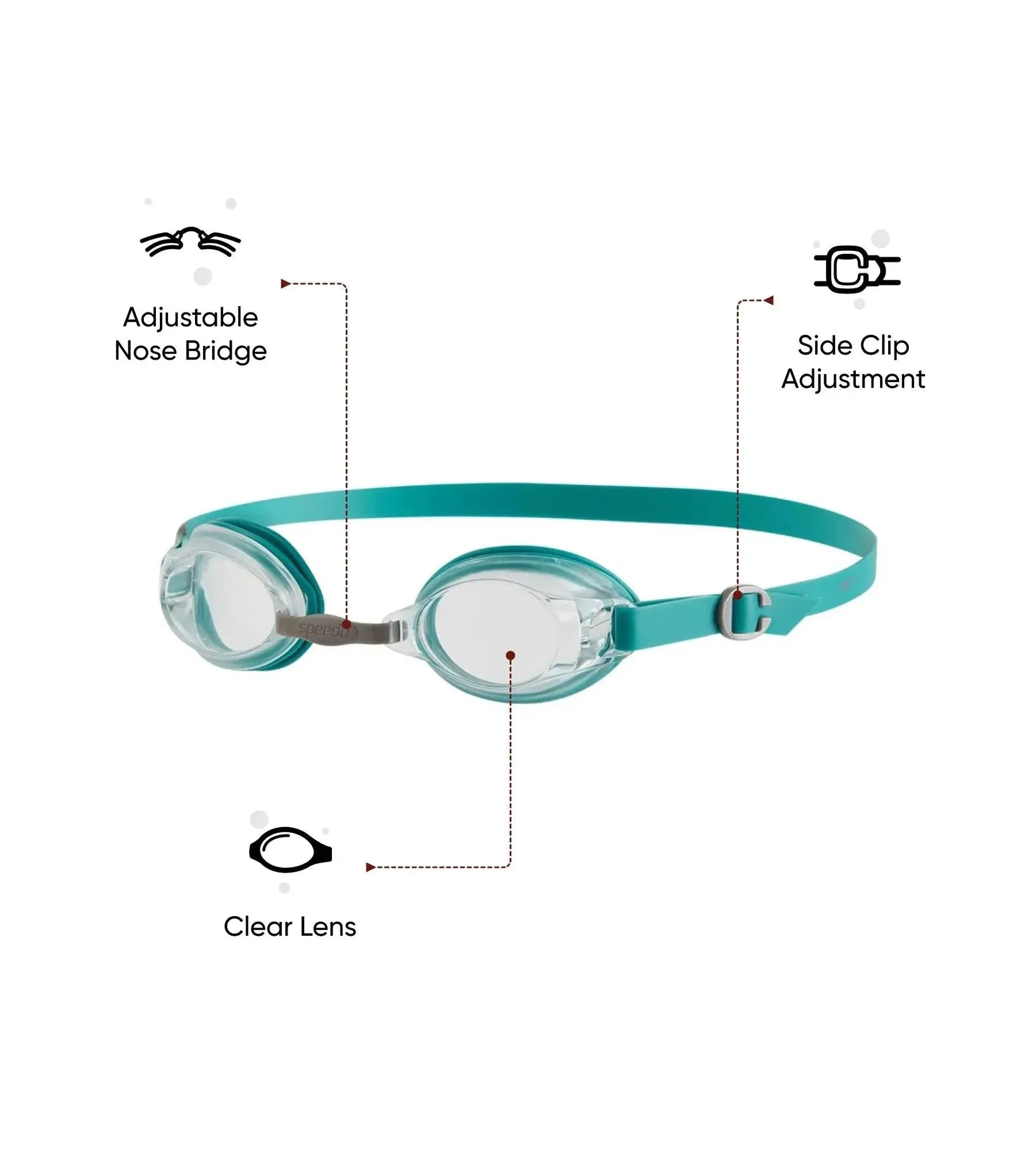 Unisex Adult Jet Tint-Lens Swim Goggles - Multicolor - Image 2