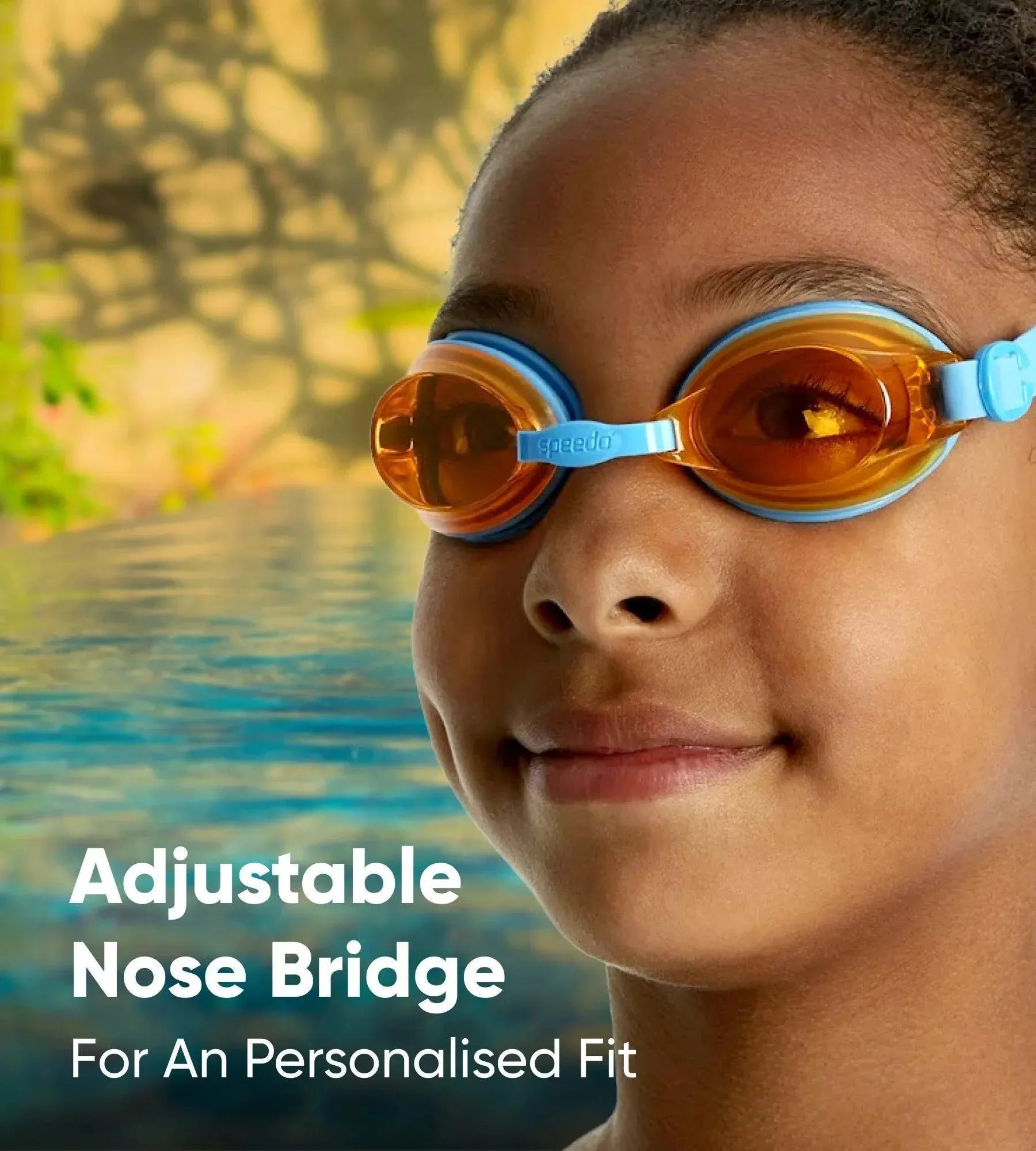 Unisex Kids Jet Tint-Lens Goggles (Age Range - 6-14 Years) - Blue & Orange - Image 4
